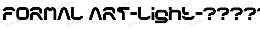 FORMAL ART-Light字体转换